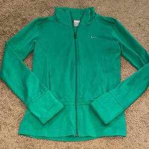 Vintage nike green jacket embroidered swosh